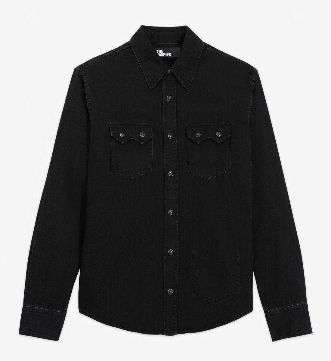 2022 Men's Denim Shirt Solid Cotton Casual Fashion Denim Black Jacket Men  Streetwear Shirt for Men